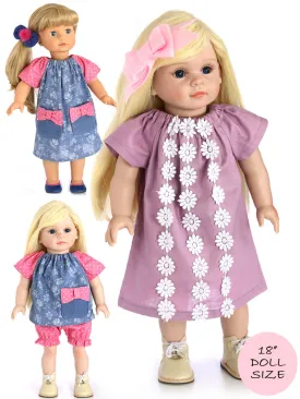 18" doll clothes patterns - POPPY (D1315)