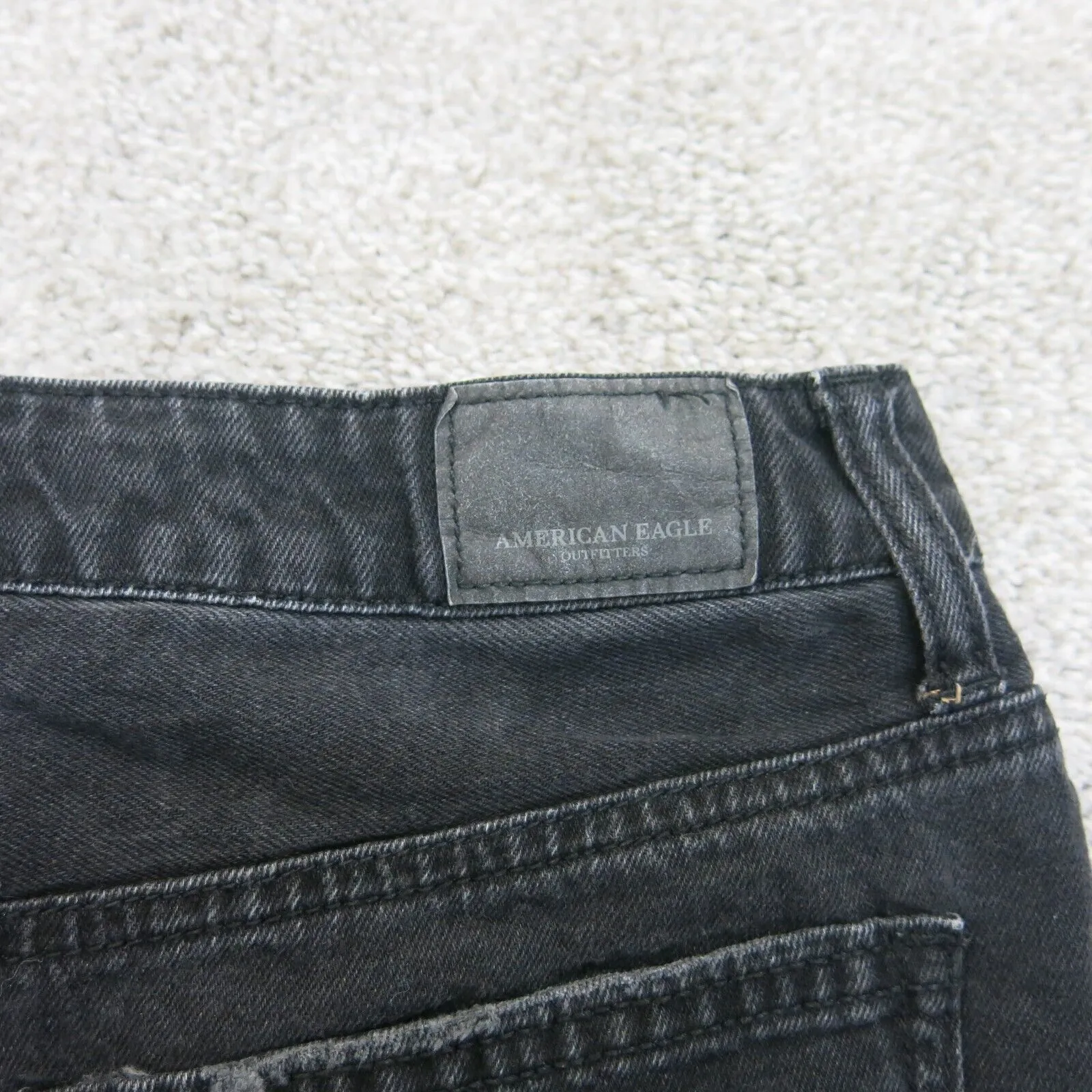 American Eagle Outfitters Womens Denim Skirts Stretch High Rise Black Size 2