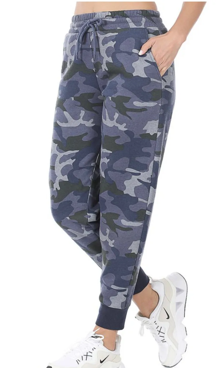 Blue Camo Joggers