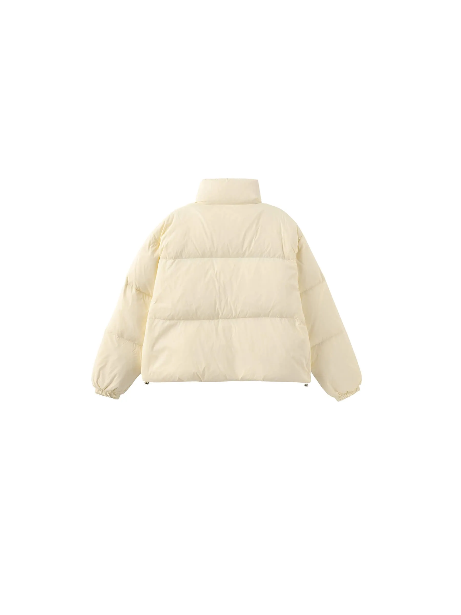 Cropped High Neck Down Coat