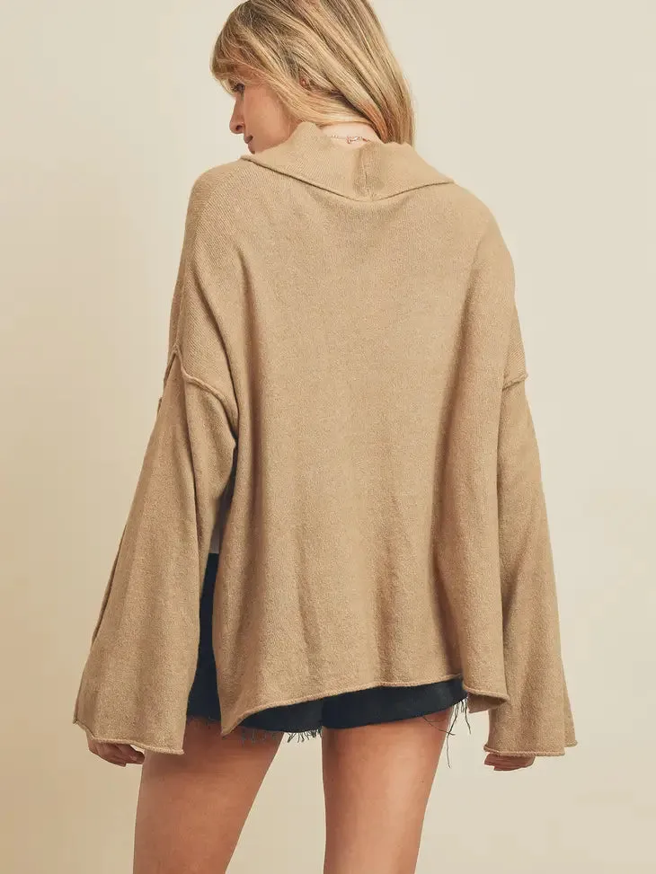 Exposed Seam boxy sweater