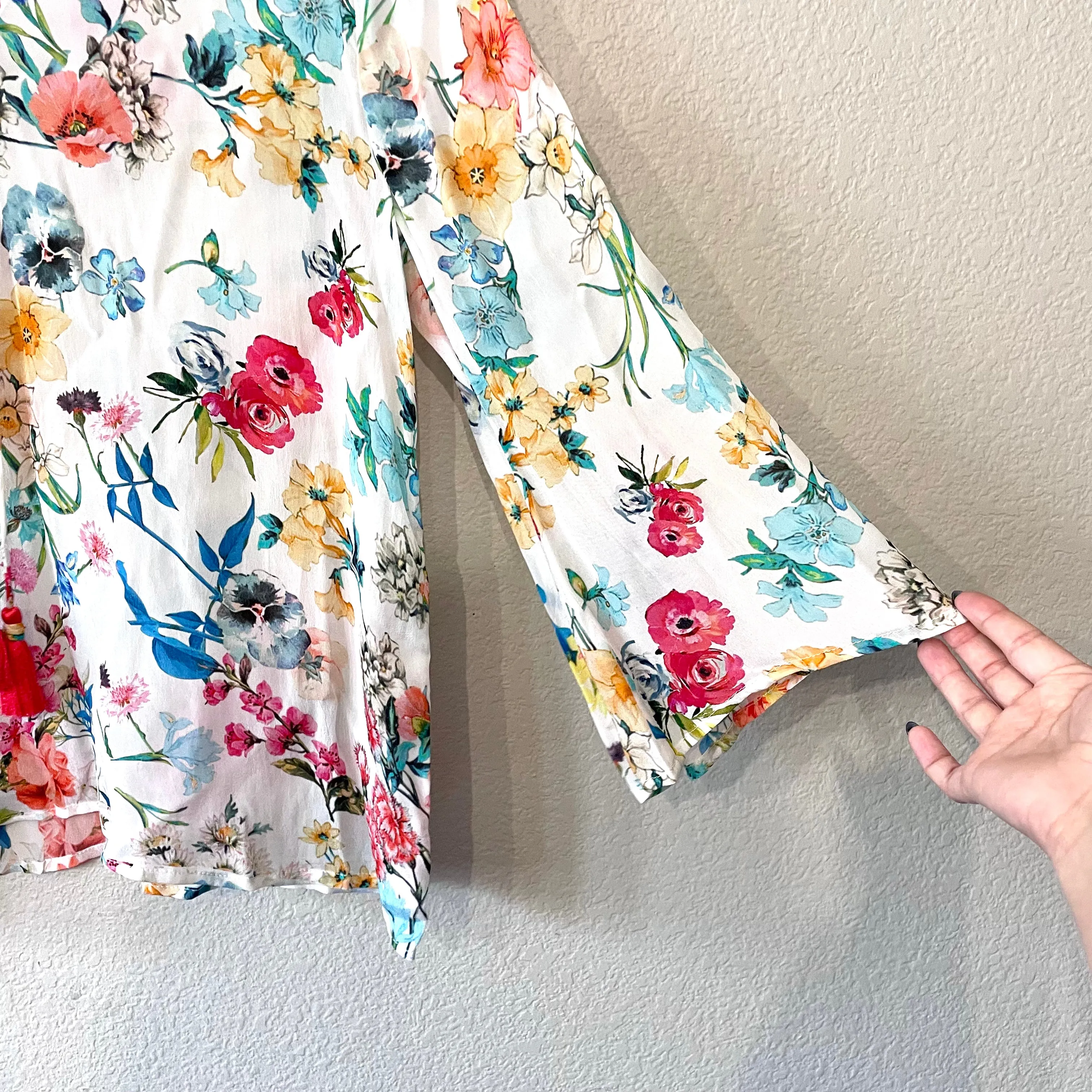 Floral Peasant Top
