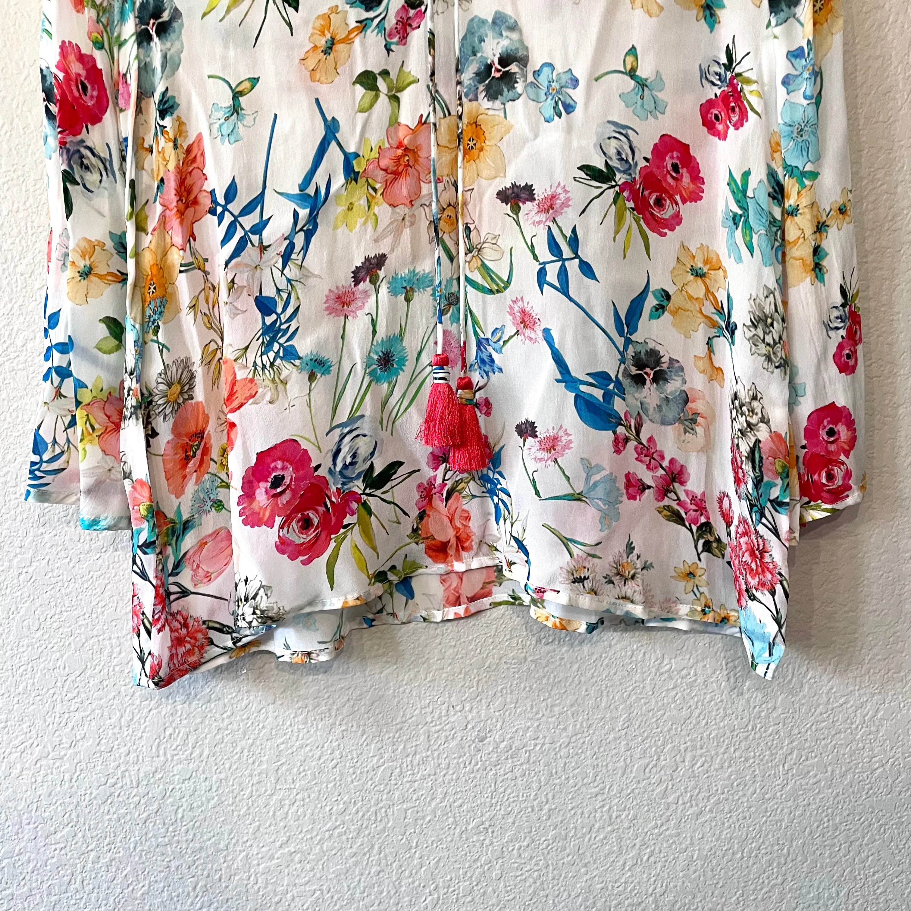 Floral Peasant Top
