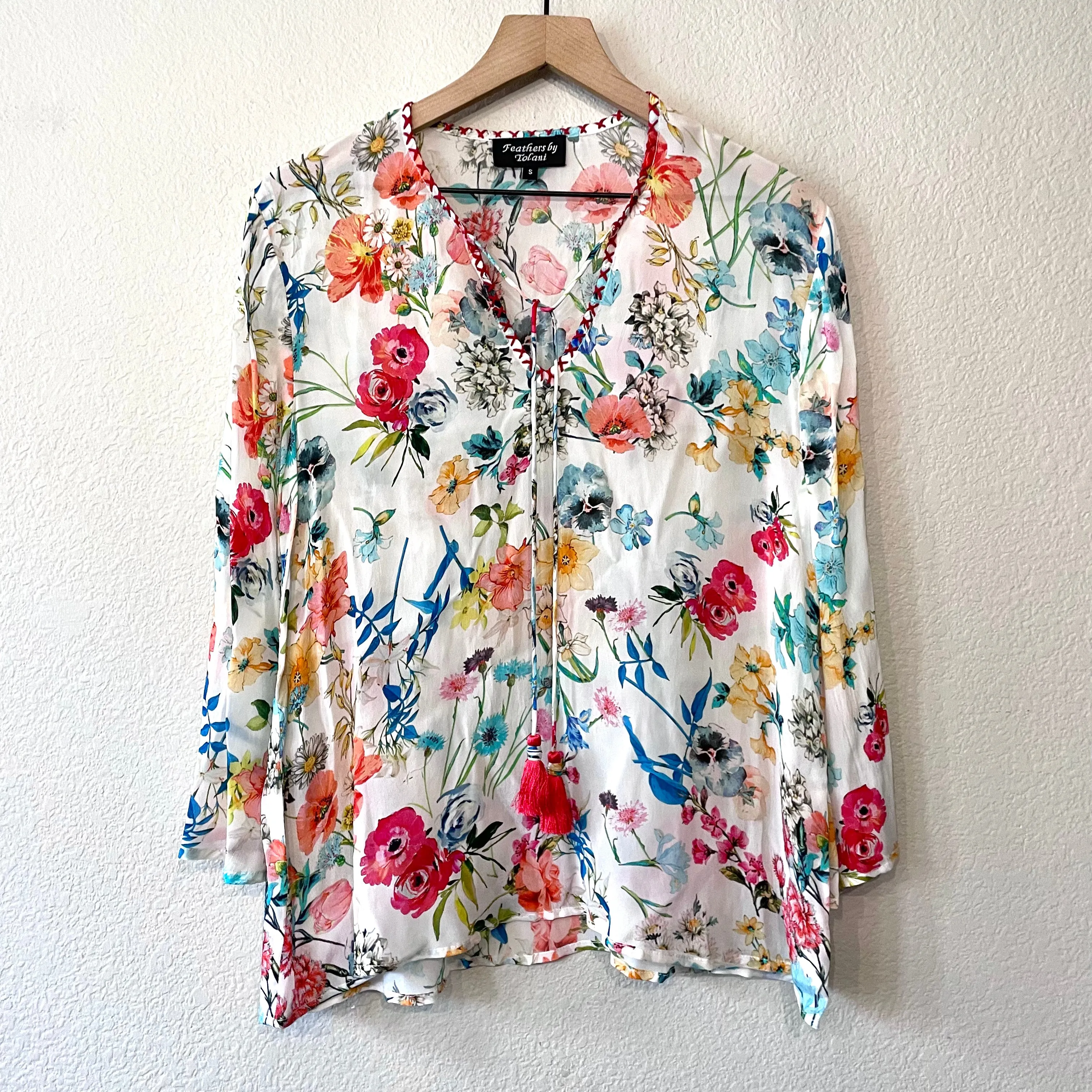 Floral Peasant Top