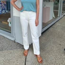 Frida Straight Leg Jeans (White)