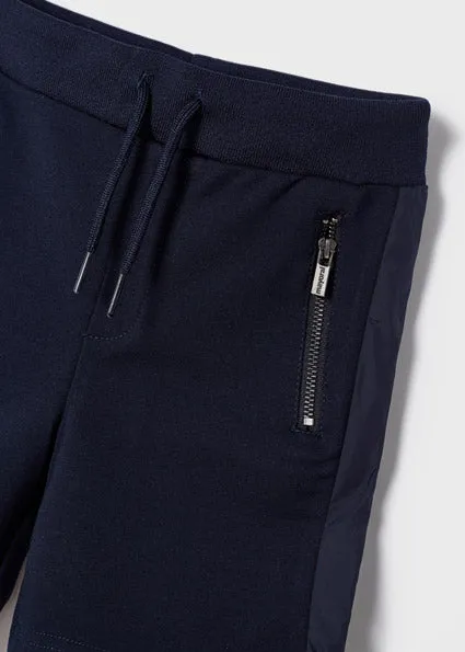 Knit Short with Side Panel Detail