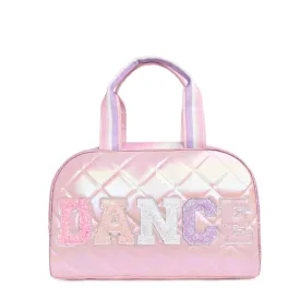 OMG 'Dance' Metallic Quilted Medium Duffle Bag