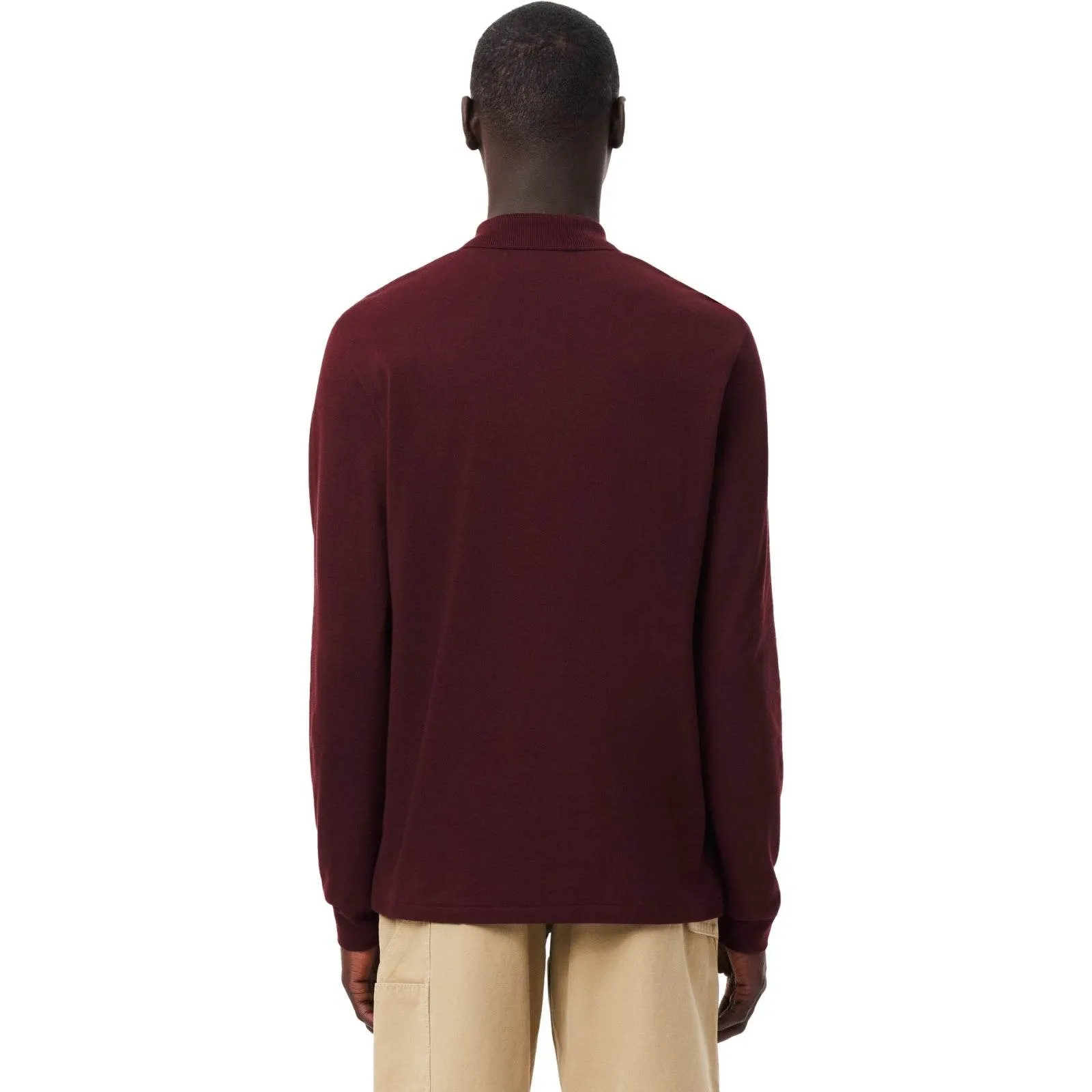 Polo Uomo Lacoste - Polo Basic Manica Lunga - Bordeaux