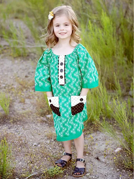 POPPY - Girls Peasant Dress Patterns - Short/Long Sleeve