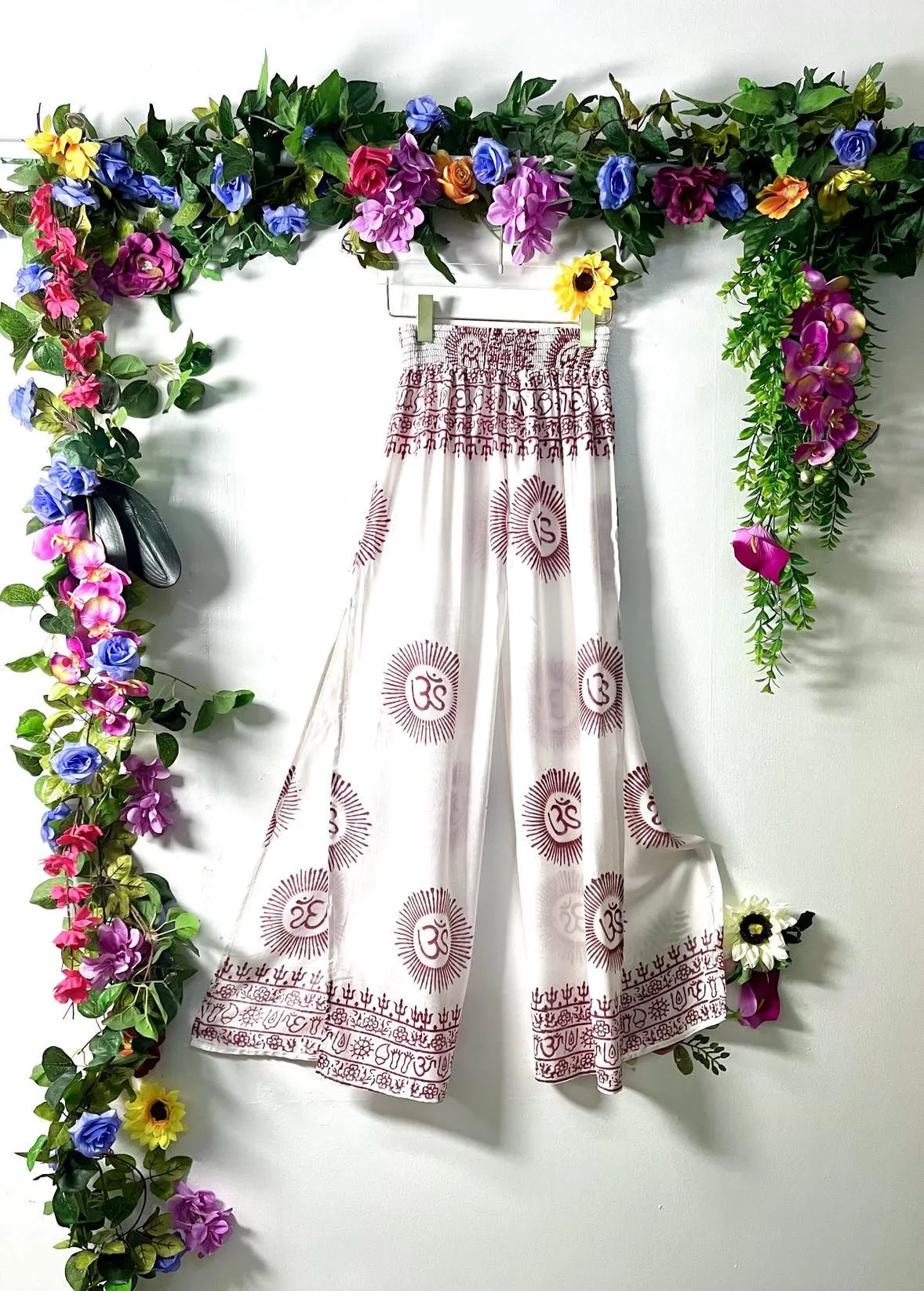 Prayer Cut Palazzo Pants