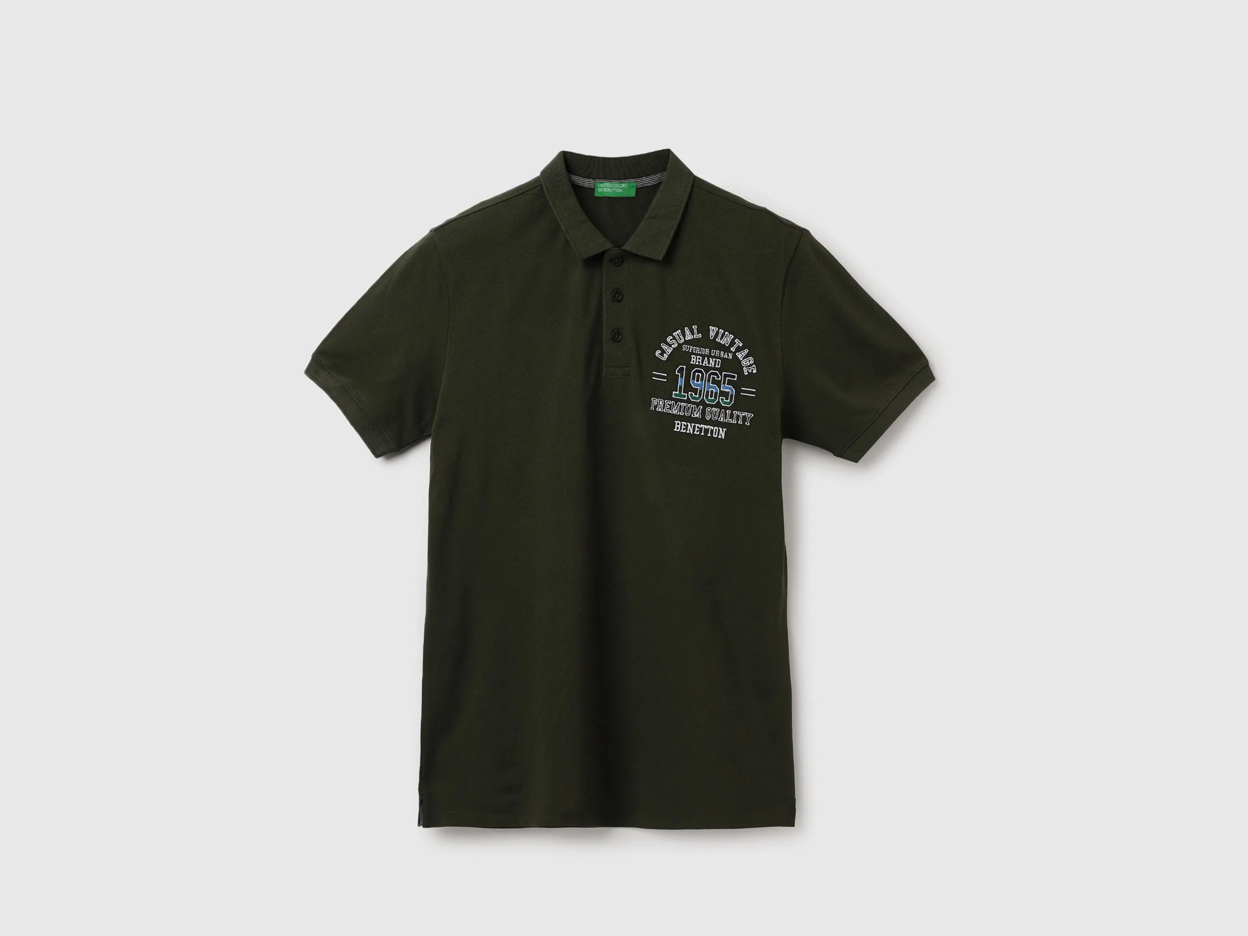 Regular Fit Polo Neck Embroidered T-Shirt