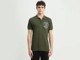 Regular Fit Polo Neck Embroidered T-Shirt