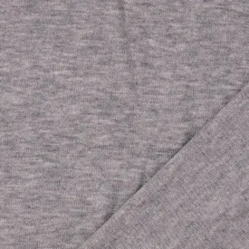 REMNANT 2.50 metres - Comfy Viscose Blend Sweater Knit in Grey