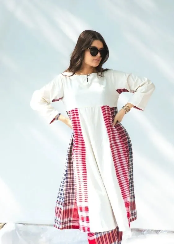 Side Panelled Dress   Palazzo set ( 2 pieces )