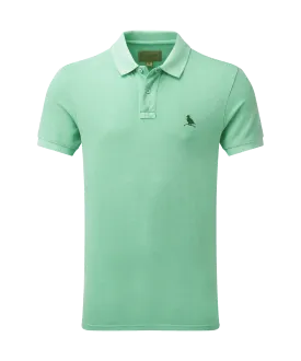 St Ives Garment Dyed Polo Shirt - Sea Green