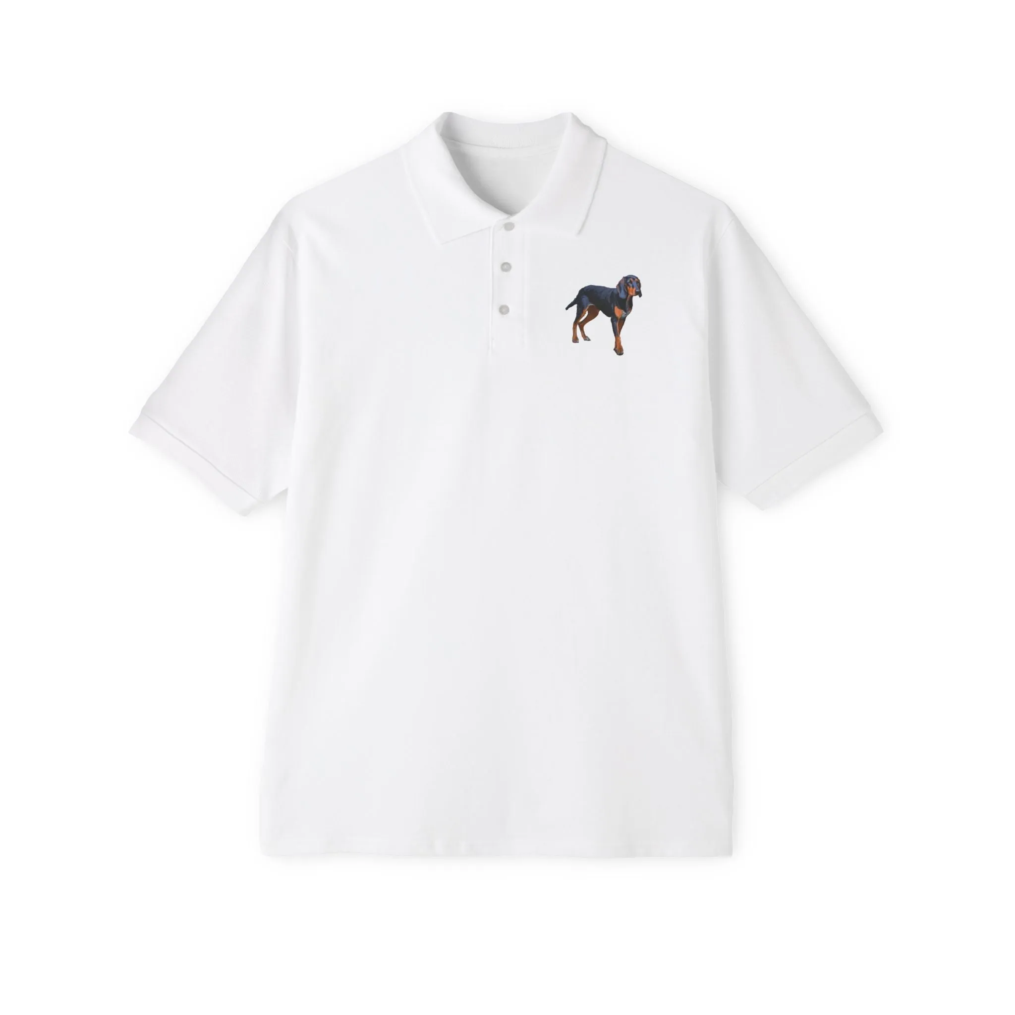 Transylvanian Scent Hound Men's Piqu Polo Shirt - Exquisite Craftsmanship and Timeless Elegance