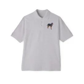 Transylvanian Scent Hound Men's Piqu Polo Shirt - Exquisite Craftsmanship and Timeless Elegance