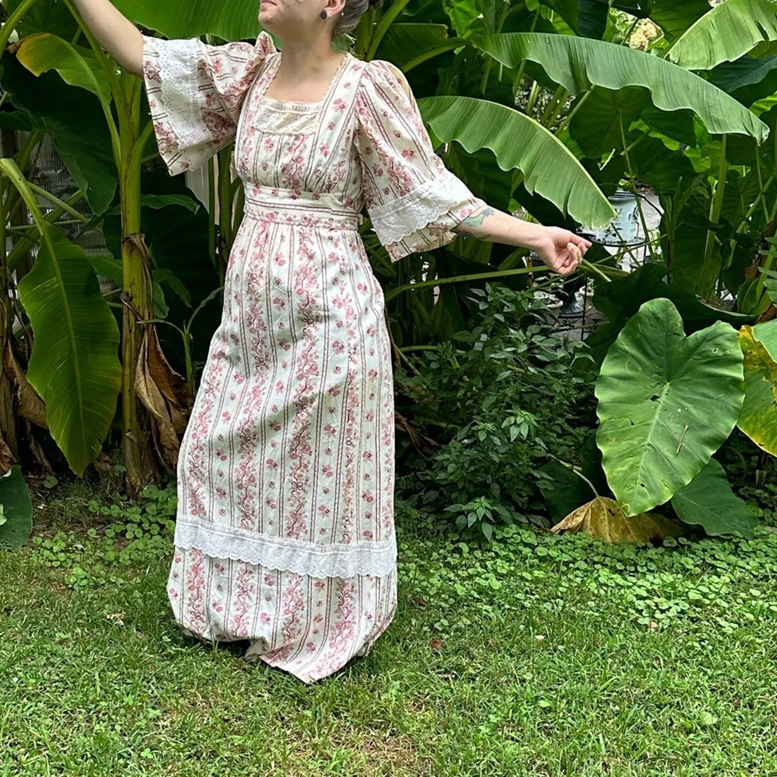 Vintage Jack Kramer 70’s  Boho Maxi Dress