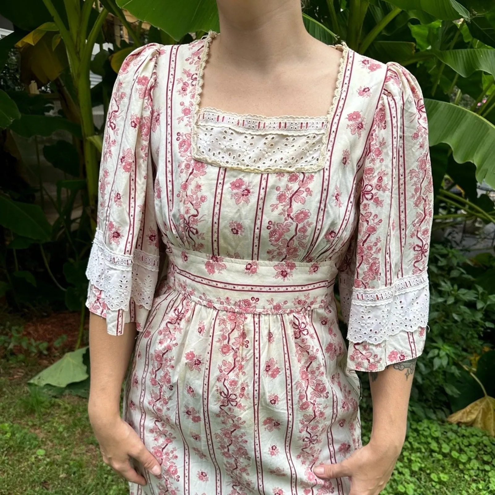 Vintage Jack Kramer 70’s  Boho Maxi Dress